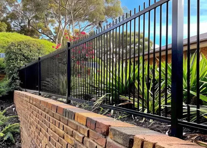 Aluminium fence on a park in Geelong